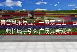 舞台风采尽显：一扇定江山，古典长扇子引领广场舞新潮流