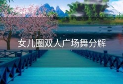 女儿圈双人广场舞分解
