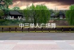 中三单人广场舞