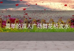 简单的双人广场舞花桥流水