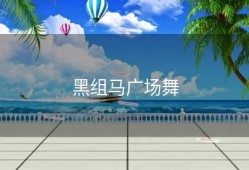 黑组马广场舞