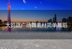大妈跳广场舞素材简单舞蹈