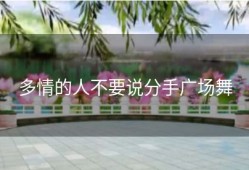 多情的人不要说分手广场舞