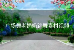 广场舞老奶奶跳舞素材视频