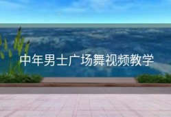 中年男士广场舞视频教学