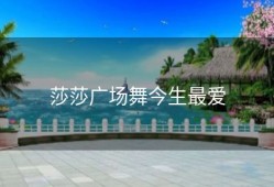 莎莎广场舞今生最爱