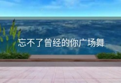 忘不了曾经的你广场舞
