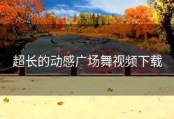 超长的动感广场舞视频下载