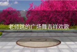 老师跳的广场舞吉祥欢歌