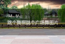 跳个舞啊跳个广场舞图片