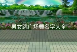 男女跳广场舞名字大全