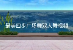 最美四步广场舞双人舞视频