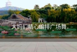 大妈们精心编排广场舞