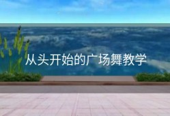 从头开始的广场舞教学