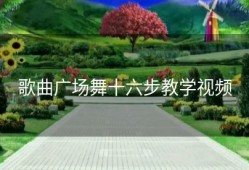 歌曲广场舞十六步教学视频