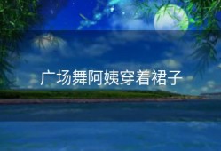 广场舞阿姨穿着裙子