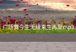 广场舞今生无缘来生再聚mp3