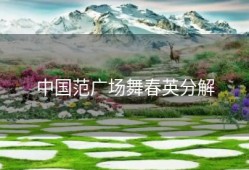 中国范广场舞春英分解