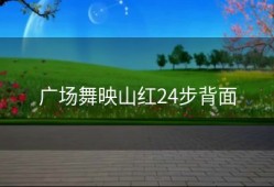 广场舞映山红24步背面