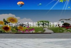 广州广场舞搞笑动作教学