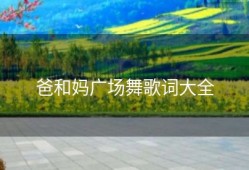 爸和妈广场舞歌词大全
