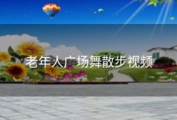 老年人广场舞散步视频