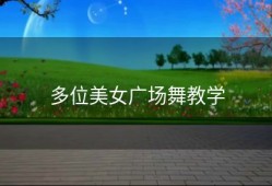 多位美女广场舞教学