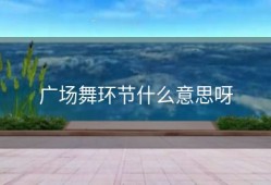 广场舞环节什么意思呀