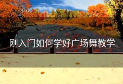 刚入门如何学好广场舞教学