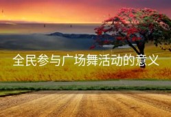 全民参与广场舞活动的意义