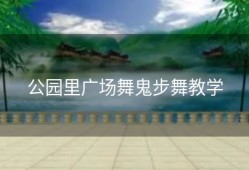 公园里广场舞鬼步舞教学