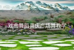 戏曲舞蹈喜庆广场舞教学