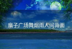 扇子广场舞烟雨人间背面