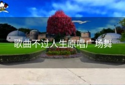 歌曲不过人生原唱广场舞