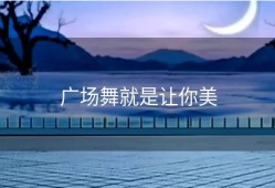 广场舞就是让你美