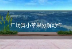 广场舞小苹果分解动作