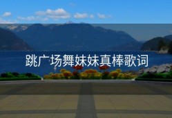 跳广场舞妹妹真棒歌词