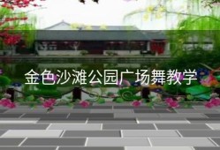 金色沙滩公园广场舞教学