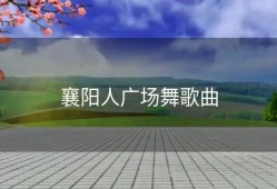 襄阳人广场舞歌曲