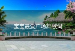 宝宝最爱广场舞歌词