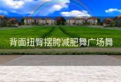 背面扭臀摆胯减肥舞广场舞