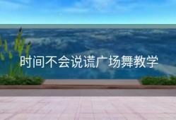时间不会说谎广场舞教学