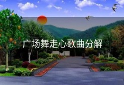 广场舞走心歌曲分解