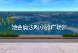 她会魔法吗小雅广场舞