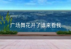 广场舞花开了谁来看我