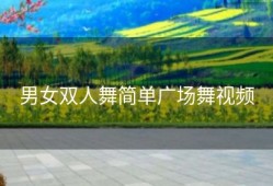 男女双人舞简单广场舞视频