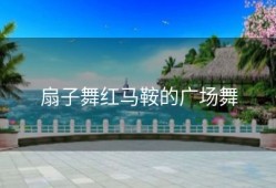 扇子舞红马鞍的广场舞