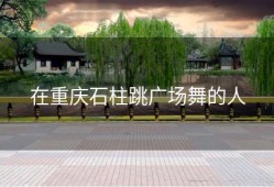 在重庆石柱跳广场舞的人