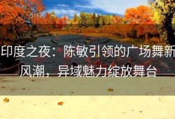 印度之夜：陈敏引领的广场舞新风潮，异域魅力绽放舞台
