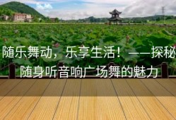 随乐舞动，乐享生活！——探秘随身听音响广场舞的魅力